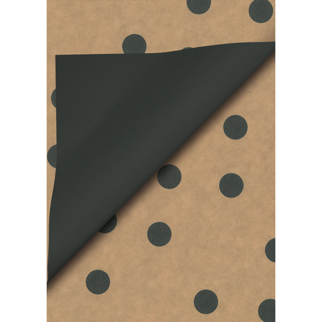 Cadeaupapier Kraft Polka Dot