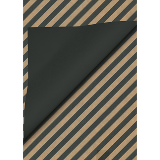 Cadeaupapier Kraft Striped