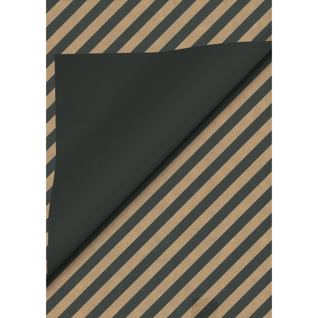 Cadeaupapier Kraft Striped
