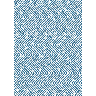 Cadeaupapier Chevron Blauw