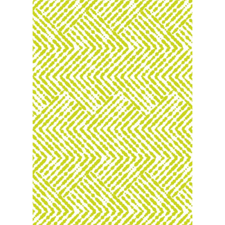 Cadeaupapier Chevron Geel