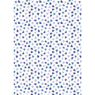 Cadeaupapier Confetti Blauw