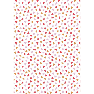 Cadeaupapier Confetti Rood