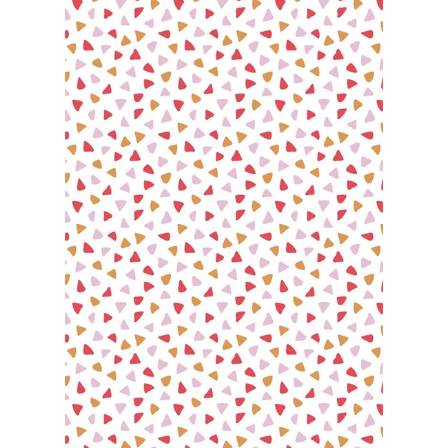 Cadeaupapier Confetti Rood