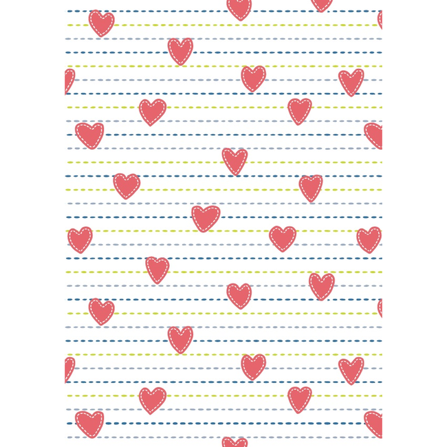 Cadeaupapier Stitched Hearts