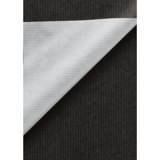 Cadeaupapier Kraft Zwart/Zilver