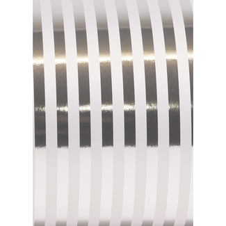 Cadeaupapier Striped Zilver