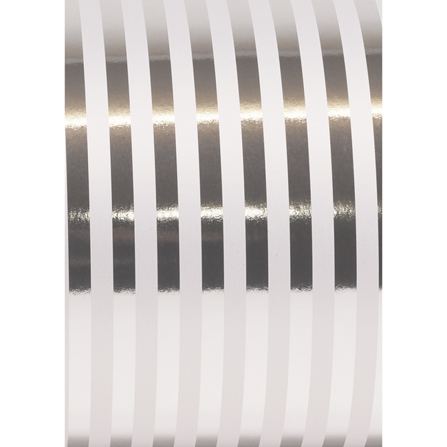 Cadeaupapier Striped Zilver