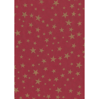 Cadeaupapier Holiday Stars Rood