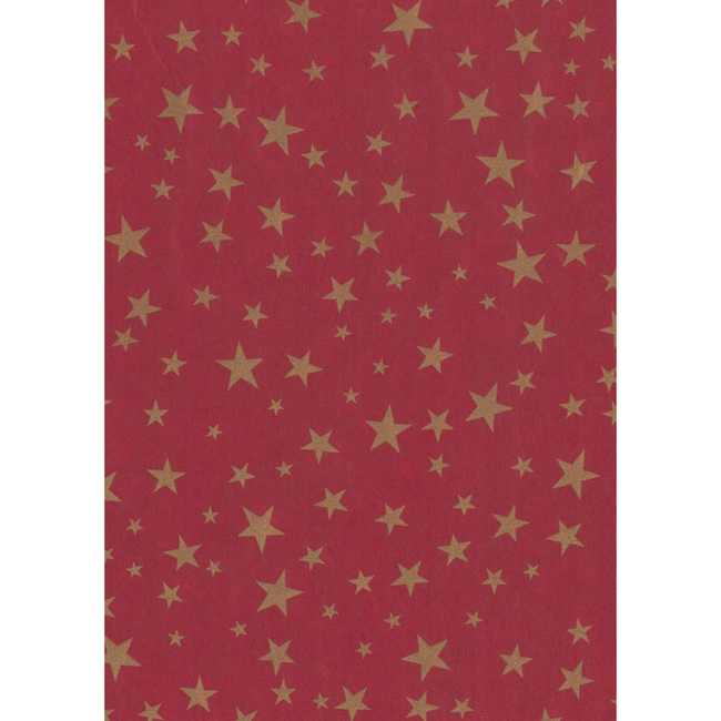 Cadeaupapier Holiday Stars Rood