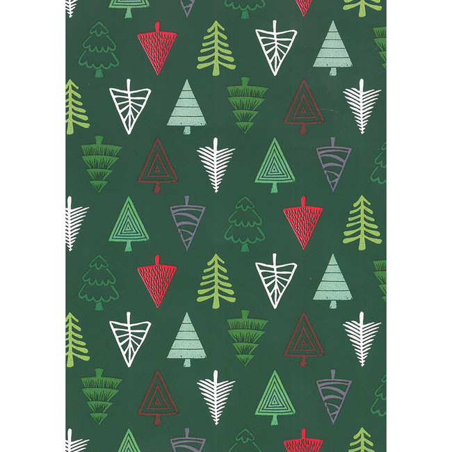 Cadeaupapier Forest Festivities Groen