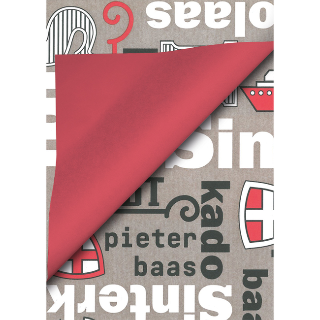 Cadeaupapier Sint Chalkboard