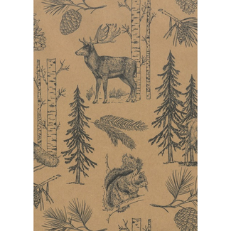 Cadeaupapier Woodland Sketch