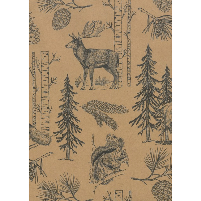 Cadeaupapier Woodland Sketch