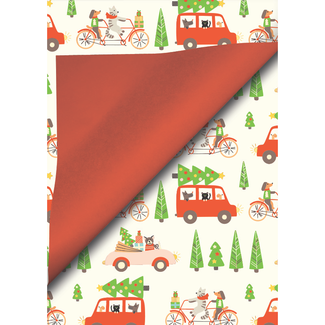 Cadeaupapier Travel Theme