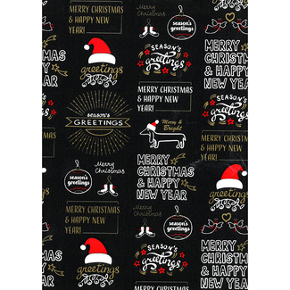Cadeaupapier Chalkboard Christmas