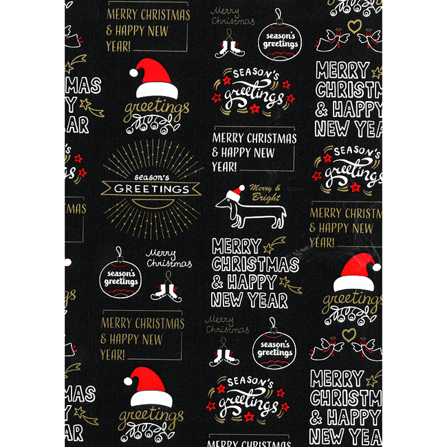 Cadeaupapier Chalkboard Christmas