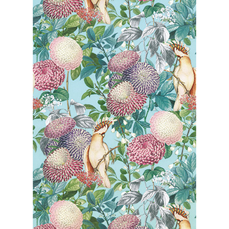 Cadeaupapier Samoa Blauw