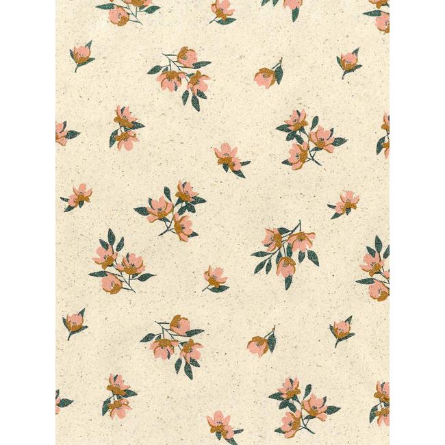 Cadeaupapier Vintage Floral Beige