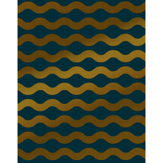 Cadeaupapier Wavy Lines Blauw
