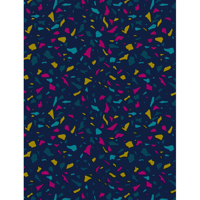 Cadeaupapier Terrazzo Blauw