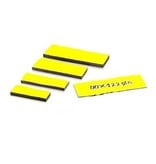 Magnetische etiketten 40 mm kleur geel diverse lengtes