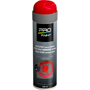 Pro-Paint Krijtspray Fluor Rood 500 ml