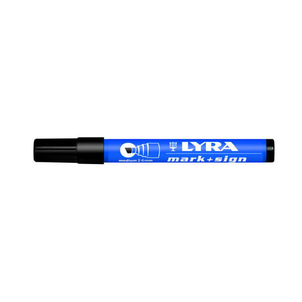 Lyra Mark + Sign marker 2-6 mm Zwart