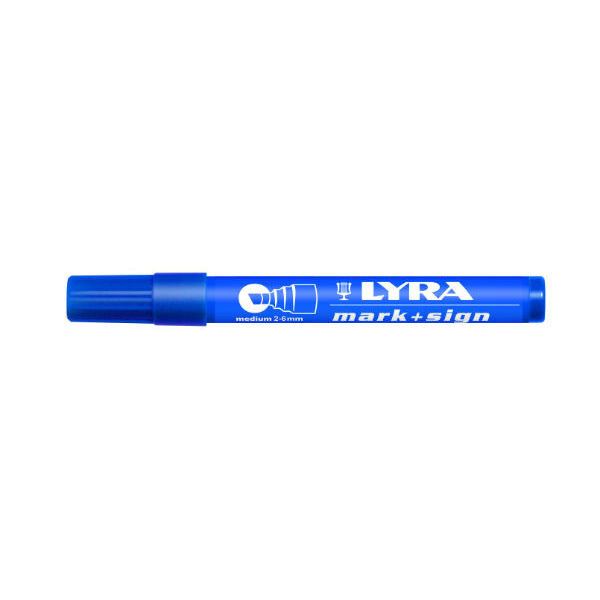 Lyra Mark + Sign marker 2-4 mm Blauw