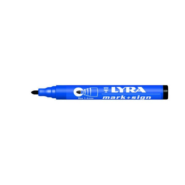 Lyra Lyra Mark + Sign markeerstift met punt 1–4 mm Zwart