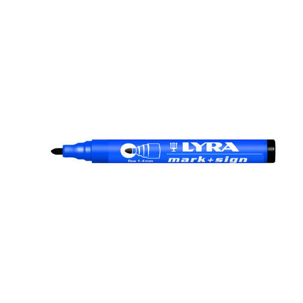 Lyra Mark + Sign marker 1-4 mm Schwarz
