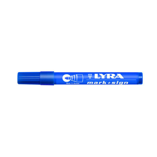 Lyra Mark + Sign marker 1-4 mm Blauw
