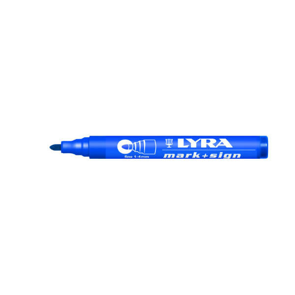 Lyra Mark + Sign marker 1-4mm Blau