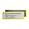 Inwell Inwell magnetische etikethouders geel 30 x 100 mm - 100 stuks