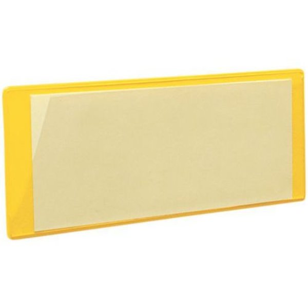 Inwell Inwell magnetische Etikettenhalter gelb 30 x 100 mm - 100 Stück