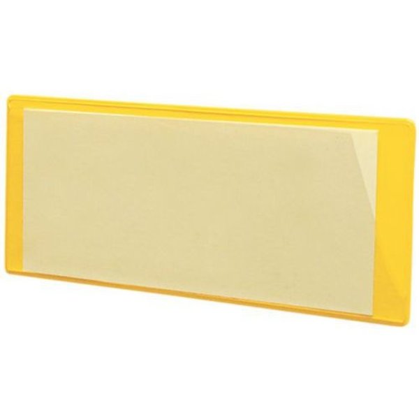 Inwell Inwell magnetische etikethouders geel 30 x 100 mm - 100 stuks
