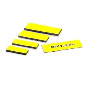 Magnetische etiketten 20 mm kleur geel