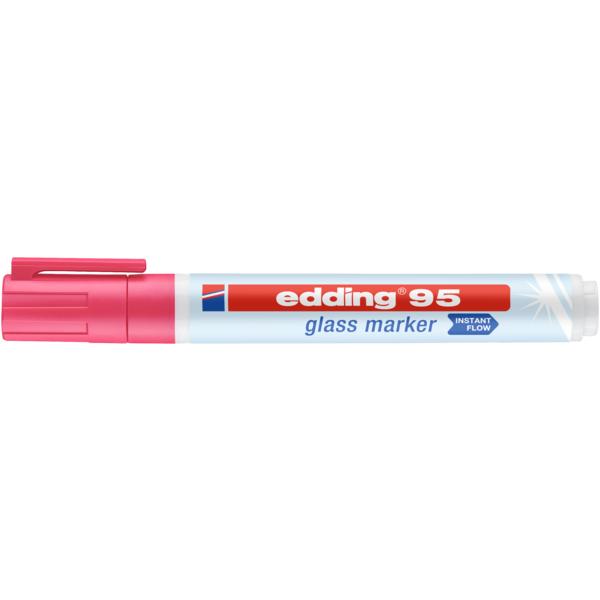 Edding Edding 95 Glass Marker – Dekkende kleuren, UV-fluorescerend, 1,5–3 mm punt | De Markeringshop