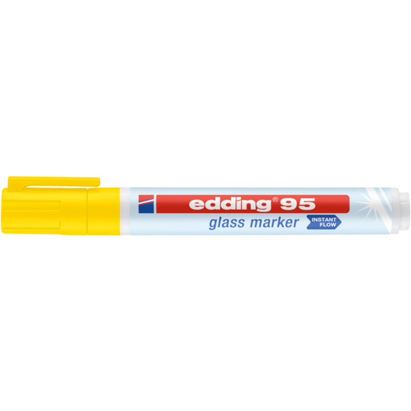 Edding Edding 95 Glass Marker – Dekkende kleuren, UV-fluorescerend, 1,5–3 mm punt | De Markeringshop