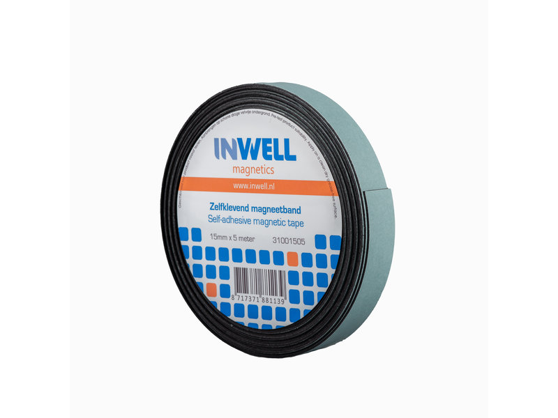 Inwell Selbstklebendes Magnetband 15 mm auf Rol