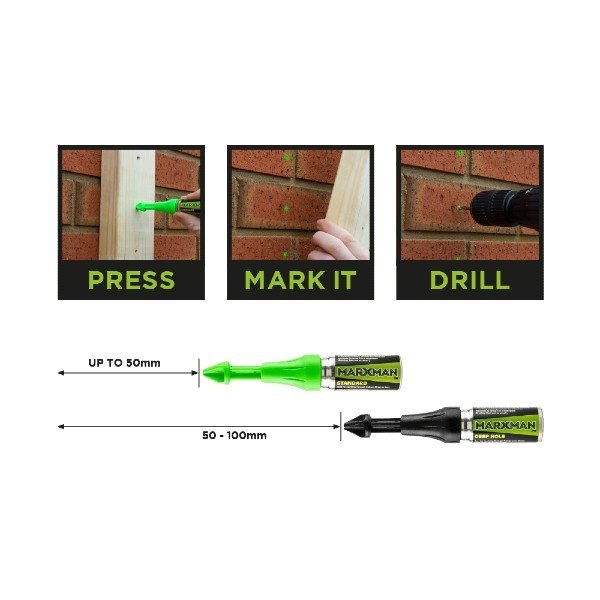 Marxman Marker groen standaard tot 100 mm