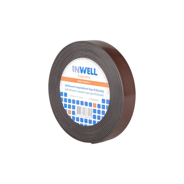 Inwell Zelfklevende magneetband 25,4 met premium klever