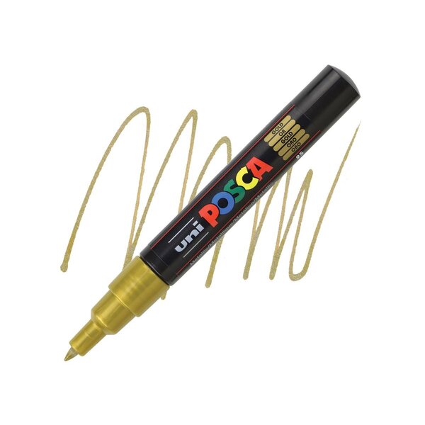 Posca Posca PC-1MC-0.7-1 mm Extra Fine Tip Gold