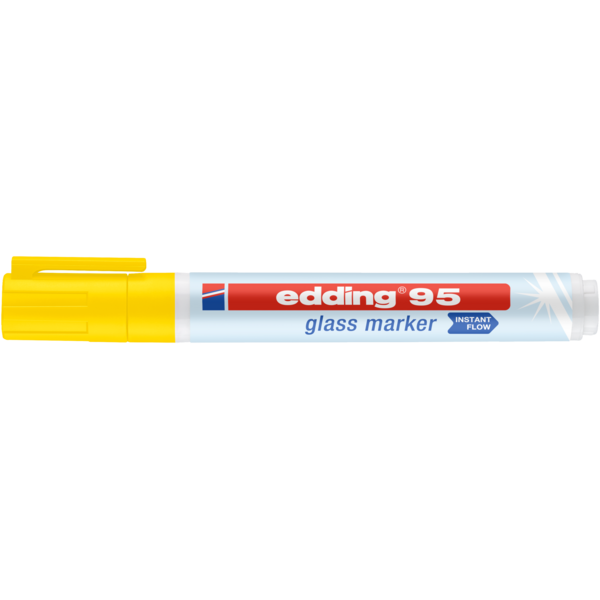 Edding Edding 95 Glass Marker – Dekkende kleuren, UV-fluorescerend, 1,5–3 mm punt | De Markeringshop