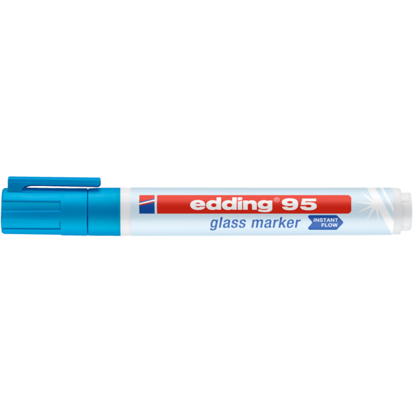 Edding Edding 95 Glasmarker – Deckende Farben, UV-fluoreszierend, Rundspitze 1,5–3 mm | De Markeringshop