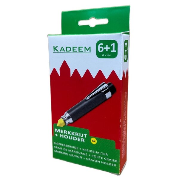 Kadeem Kadeem Markierkreide Gelb (6 Stück) inkl. Kreidehalter