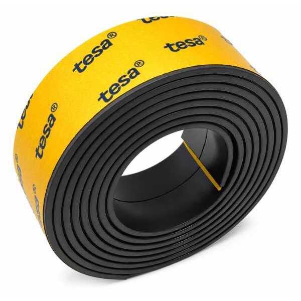 Inwell Inwell zelfklevend anisotroop magneetband 19 mm x 1 meter 1,5 mm dik met Tesa 4965 lijmlaag en houdkracht 103 g/cm²