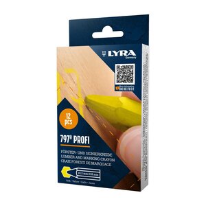 Lyra Profi 797 Markierkreide gelb, 12 Stück