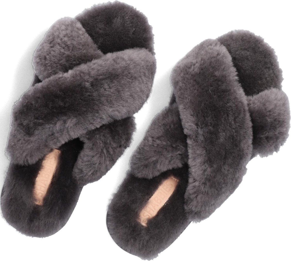 Shabbies House Slipper Double Face Fur Grey - Purmerend Winkelstad