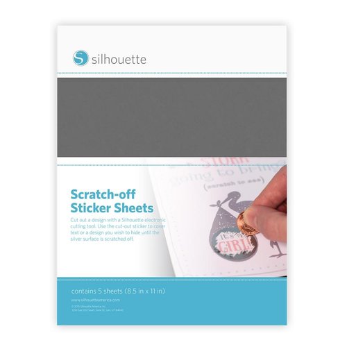 Silhouette Silhouette kras stickervellen zilver